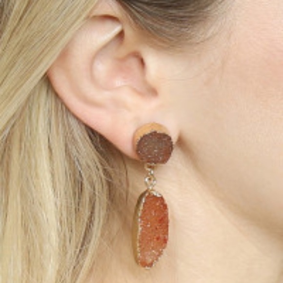 GOREGOUS DRUZY EARRINGS - Picture 1 of 3